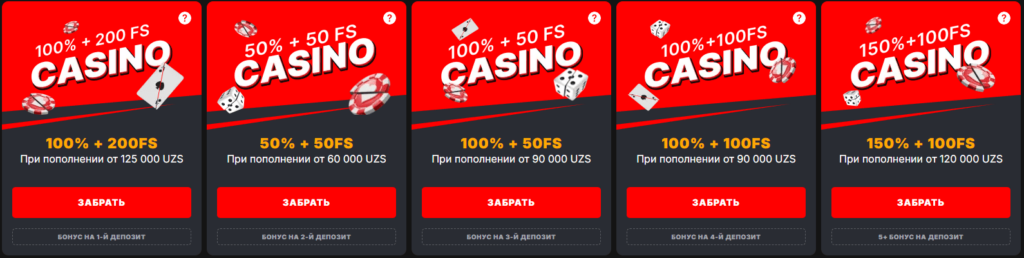 Бонусы Banzai.bet